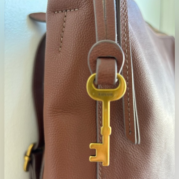 Fossil Elina convertible leather backpack - Chocolate brown - Picture 2 of 7